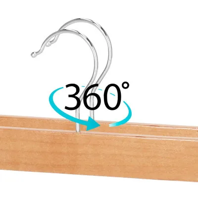 Drevené ramienka s klipmi na nohavice 32,5 cm, prírodná, sada 2ks SPRINGOS HG0055