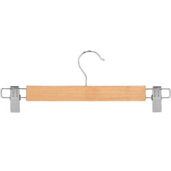 Drevené ramienka s klipmi na nohavice 32,5 cm, prírodná, sada 2ks SPRINGOS HG0055