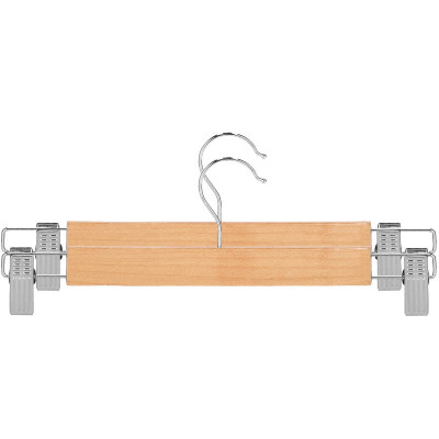 Drevené ramienka s klipmi na nohavice 32,5 cm, prírodná, sada 2ks SPRINGOS HG0055