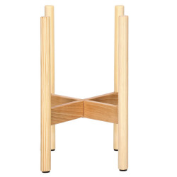 Drevený stojan na kvety 35 cm, prírodný SPRINGOS QAURTER