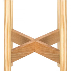 Drevený stojan na kvety 35 cm, prírodný SPRINGOS QAURTER