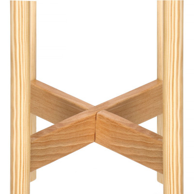 Drevený stojan na kvety 35 cm, prírodný SPRINGOS QAURTER
