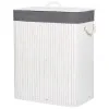 Kôš na bielizeň 100l SPRINGOS BAMBUS LAUNDRY biely