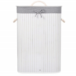 Kôš na bielizeň 72l SPRINGOS BAMBOO sivý