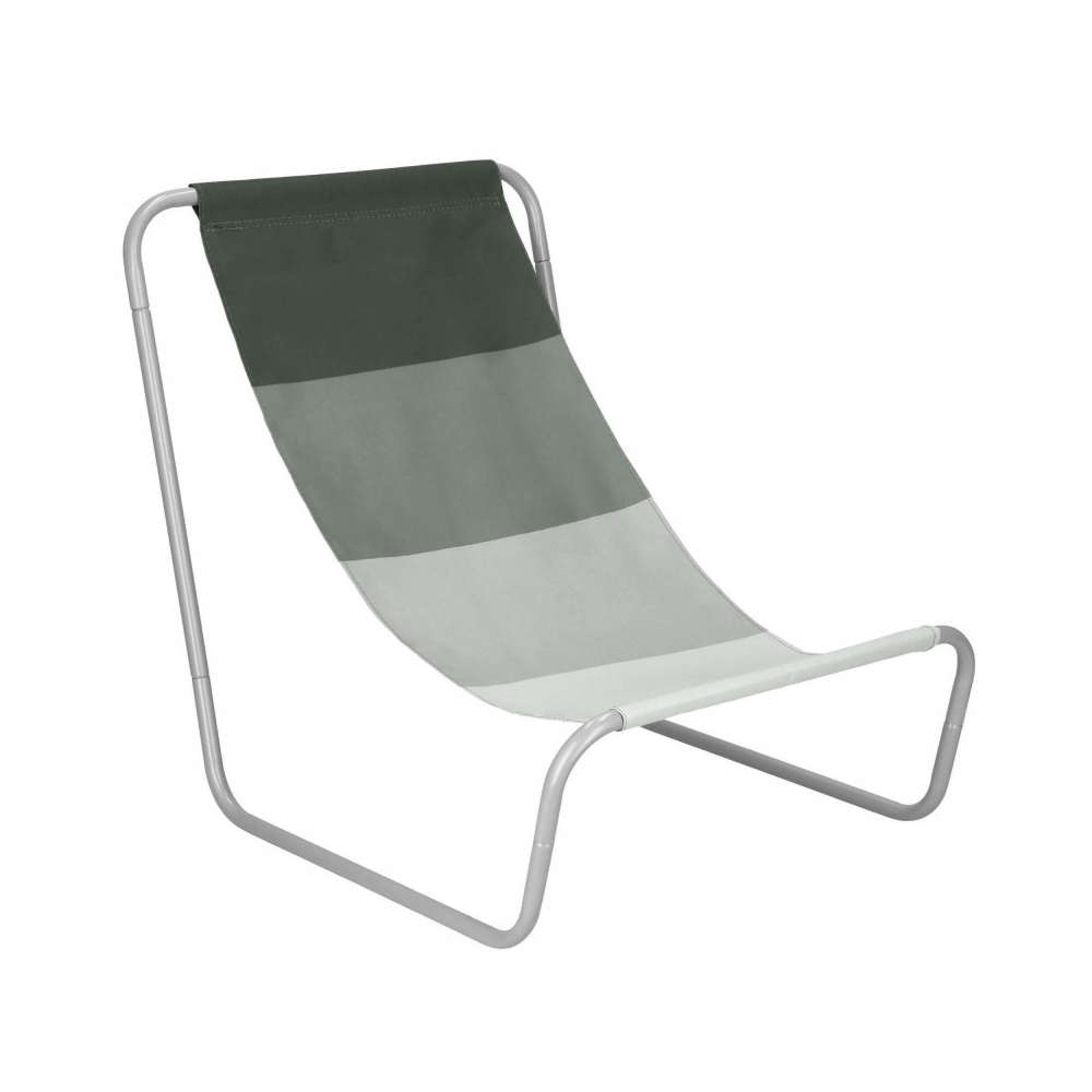 Skladacie ležadlo SPRINGOS KORFU šedé