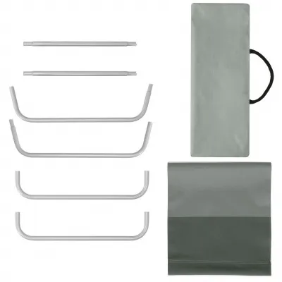 Skladacie ležadlo SPRINGOS KORFU šedé