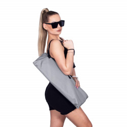 Skladacie ležadlo SPRINGOS KORFU šedé