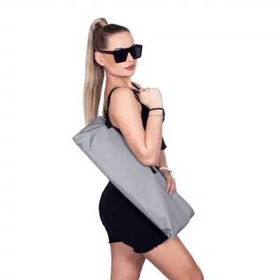 Skladacie ležadlo SPRINGOS KORFU šedé