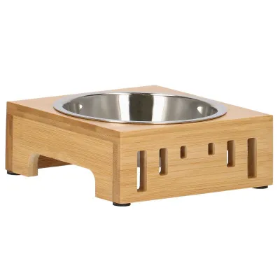 Nerezová miska so stojanom 14 cm pre psa / mačku