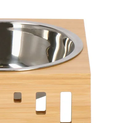 Nerezová miska so stojanom 14 cm pre psa / mačku