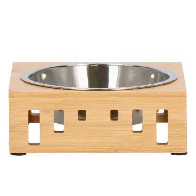 Nerezová miska so stojanom 14 cm pre psa / mačku