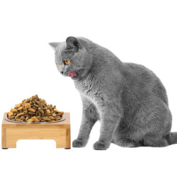 Nerezová miska so stojanom 14 cm pre psa / mačku