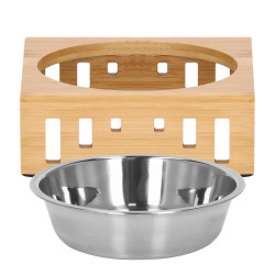 Nerezová miska so stojanom 14 cm pre psa / mačku