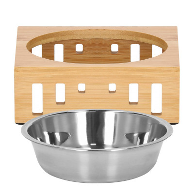 Nerezová miska so stojanom 14 cm pre psa / mačku