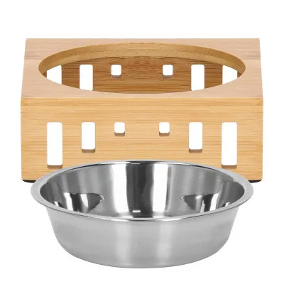 Nerezová miska so stojanom 14 cm pre psa / mačku