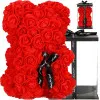 Medvedík z ruží 30 cm, červený SPRINGOS ROSE BEAR