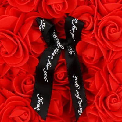 Medvedík z ruží 30 cm, červený SPRINGOS ROSE BEAR