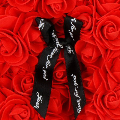 Medvedík z ruží 30 cm, červený SPRINGOS ROSE BEAR