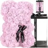Medvedík z ruží 30 cm, ružový SPRINGOS ROSE BEAR