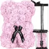Medvedík z ruží 30 cm, ružový SPRINGOS ROSE BEAR