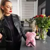 Medvedík z ruží 30 cm, ružový SPRINGOS ROSE BEAR