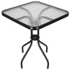 Záhradný stolík 60x60 cm SPRINGOS BISTRO čierny