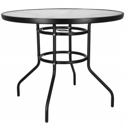 Záhradný stolík 90 cm SPRINGOS BISTRO čierny