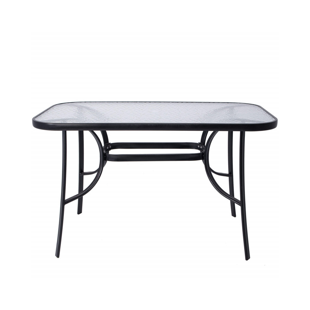 Záhradný stôl 120x70 cm SPRINGOS TOSCANA čierny