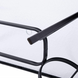 Záhradný stôl 120x70 cm SPRINGOS TOSCANA čierny