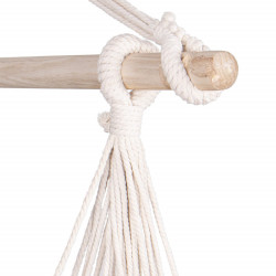 Závesné hojdacie kreslo 130x100 cm, krémové SPRINGOS BORGO III