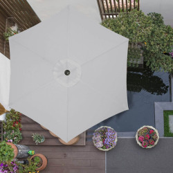 Záhradný slnečník 250 cm, svetlo šedý SPRINGOS SUNNY GU0022