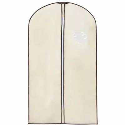 Obal na odevy s priezorom 130x60 cm, krémový SPRINGOS HA3079