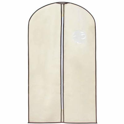 Obal na odevy s priezorom 130x60 cm, krémový SPRINGOS HA3079