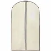 Obal na odevy s priezorom 130x60 cm, krémový SPRINGOS HA3079