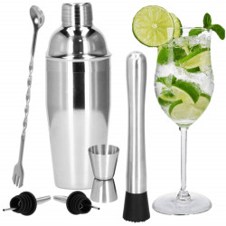 Barmanská sada 6 dielov, nerezová SPRINGOS LOUNGE