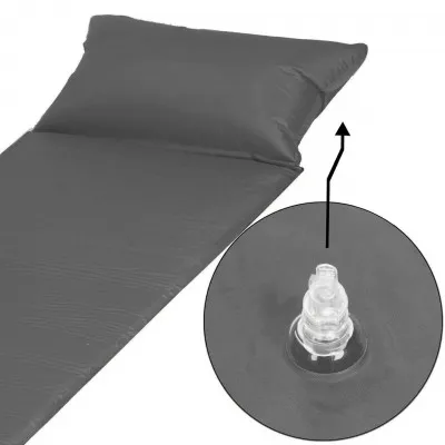 Samonafukovacia karimatka s vankúšom 186x53x2, 5 cm, šedá SPRINGOS ROVER