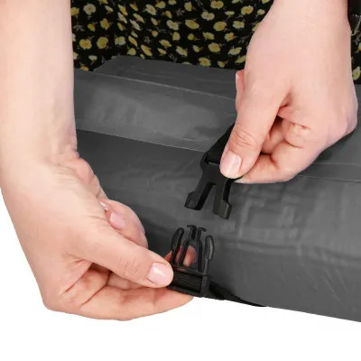 Samonafukovacia karimatka s vankúšom 186x53x2, 5 cm, šedá SPRINGOS ROVER