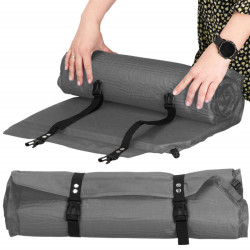 Samonafukovacia karimatka s vankúšom 186x53x2, 5 cm, šedá SPRINGOS ROVER