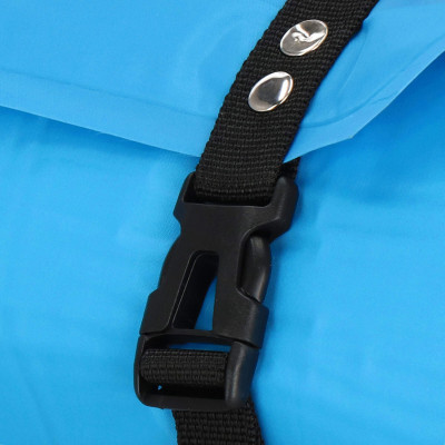 Samonafukovacia karimatka s vankúšom 186x53x2, 5 cm, modrá SPRINGOS ROVER