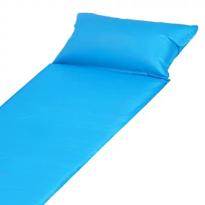 Samonafukovacia karimatka s vankúšom 186x53x2, 5 cm, modrá SPRINGOS ROVER