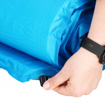 Samonafukovacia karimatka s vankúšom 186x53x2, 5 cm, modrá SPRINGOS ROVER