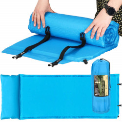 Samonafukovacia karimatka s vankúšom 186x53x2, 5 cm, modrá SPRINGOS ROVER