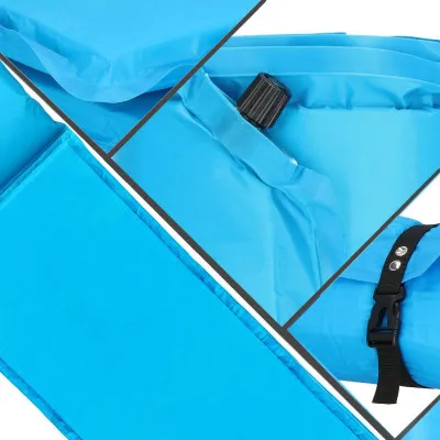 Samonafukovacia karimatka s vankúšom 186x53x2, 5 cm, modrá SPRINGOS ROVER