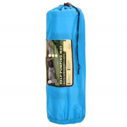 Samonafukovacia karimatka s vankúšom 186x53x2, 5 cm, modrá SPRINGOS ROVER