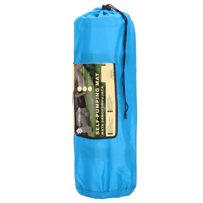 Samonafukovacia karimatka s vankúšom 186x53x2, 5 cm, modrá SPRINGOS ROVER