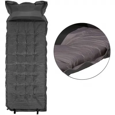 Samonafukovacia karimatka s vankúšom 188x66x5 cm, šedá SPRINGOS VOYAGER