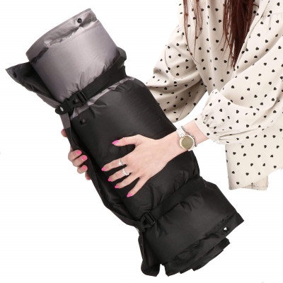 Samonafukovacia karimatka s vankúšom 188x66x5 cm, šedá SPRINGOS VOYAGER