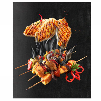 Grilovacia podložka 40x33cm, sada 3ks SPRINGOS BQ0025