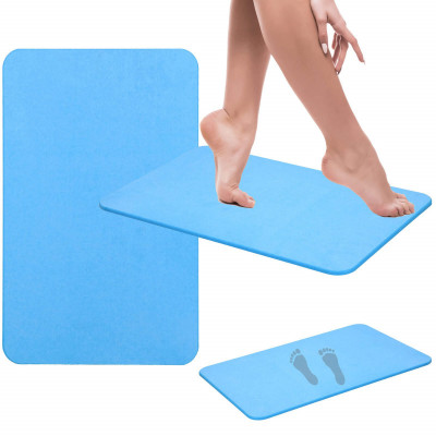 Kúpeľňová predložka 60x39 cm, modrá SPRINGOS CALEDON