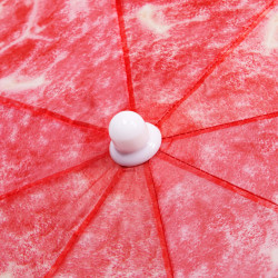 Záhradný slnečník 160 cm, melón SPRINGOS VIVA BU0020